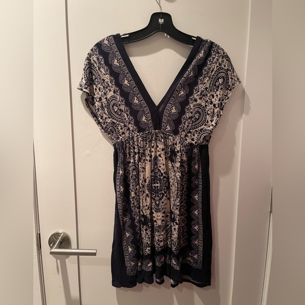 Printed mini dress